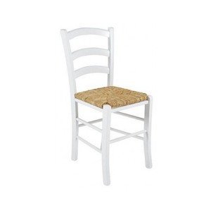 Jedálenská stolička Capri, buk/biela%