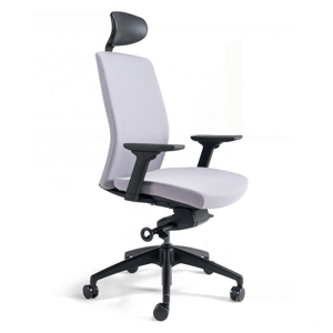 Kancelárska ergonomická stolička BESTUHL J2 SP — viac farieb, s podhlavníkom Sivá 206