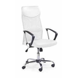 Kancelárska otočná stolička VIRE - látka, sieť, viac farieb Biela