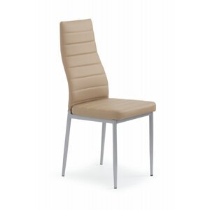 Jedálenská stolička PIETRE - kov, ekokoža, viac farieb béžová