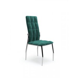 Jedálenská stolička SAGAL – zamat, viac farieb Zelená