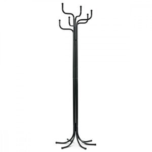 Vešiak stojanový RAMKO - 188 cm, kov, čierny mat