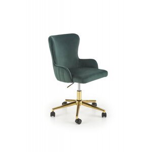 Kancelárska otočná stolička TIMOTEO — kov, látka, zelená
