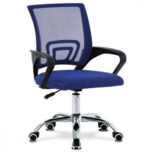 Študentská otočná stolička POPPY — sieť, viac farieb Modrá