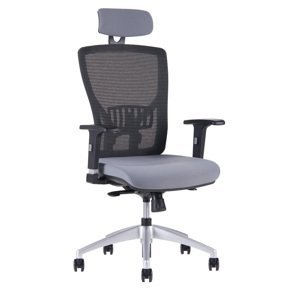 Kancelárska ergonomická stolička Office Pro HALIA MESH SP – s podhlavníkom, viac farieb Sivá  2625