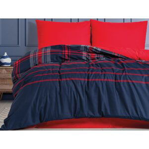 Cottonbox Mascuiline obliečky 100% bavlna renforcé Abel Red - 140x200 / 70x90 cm