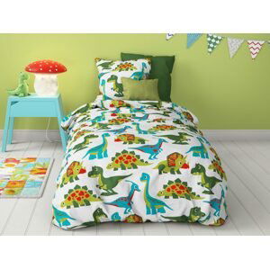 Mistral Home detská obliečka flanel Dino 140x200/70x90 cm