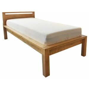 Oak´s Dubová postel Mono Robust - dub rustik - 80x200 cm