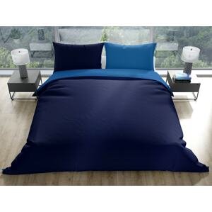 Gipetex Natural Dream Talianská obliečka 100% bavlna LUX Doubleface svetlo/tmavo modrá - 140x200 / 70x90 cm