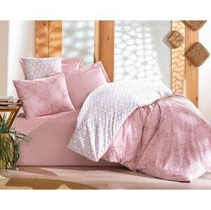 Cottonbox obliečka 100% bavlnená renforcé Geometry Pink - 140x220 / 70x90 cm