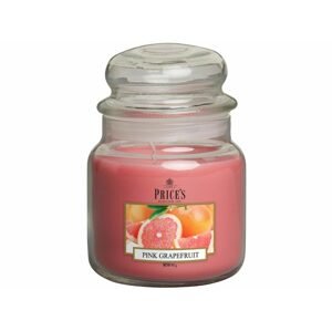PRICE´S MIDI sviečka v skle Ružový grapefruit - horenie 90h