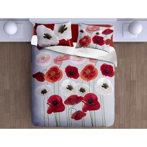 Gipetex Natural Dream 3D talianská obliečka 100% bavlna Poppies - 140x200 / 70x90 cm