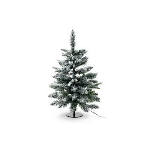 Vianočný stromček s LED v zasneženom vzhľade, malý