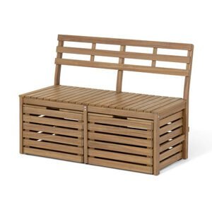 Záhradná lavica  »Lenja« s miestom na sedenie a s truhlicami s úložným priestorom