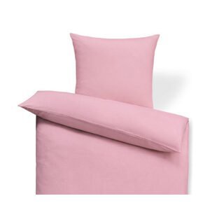 Ľanová posteľná bielizeň, ružová, štandardná veľkosť