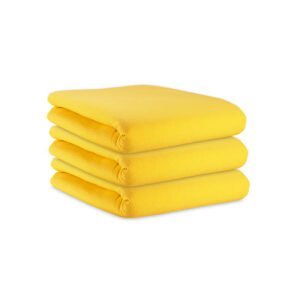 Džersejové napínacie prestieradlo, na matrace s rozmermi od 140 x 200 do 160 x 200 cm, žlté