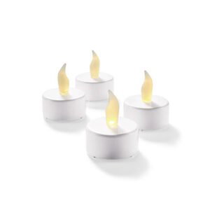 Čajové sviečky s LED, 4 ks