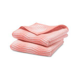 Žakárové uteráky, 2 ks, marhuľové