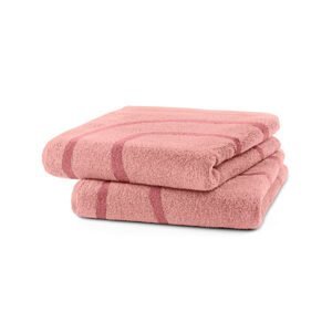 Žakárové uteráky, 2 ks, ružové