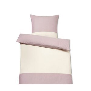 Flanelová posteľná bielizeň, ružová, štandardná veľkosť