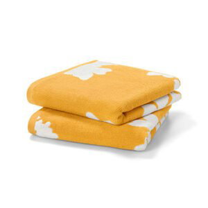 Žakárové uteráky, 2 ks, žlté