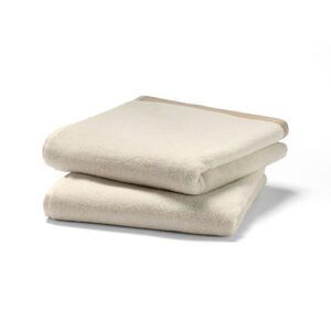 Kvalitné žakárové uteráky, 2 ks, krémové
