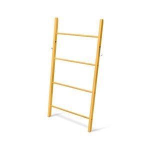 Drevený rebrík s háčikom, žltý