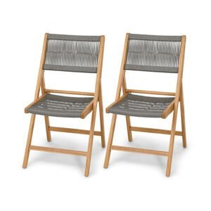 Súprava sklopných stoličiek »Lenja« s textilným výpletom