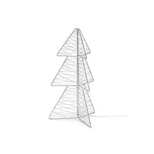 Exteriérový vianočný stromček s LED diódami, skladací, cca 45 cm