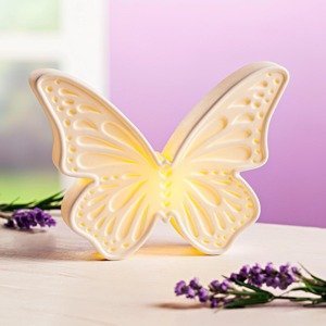 Weltbild Porcelánová LED dekorace Bílý motýl