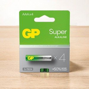 Alkalická baterie GP Super LR03 (AAA), 4 ks