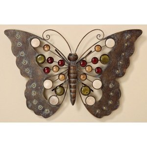 Nástenná dekorácia Motýľ, 43 cm