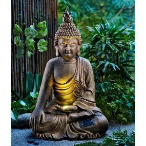 Socha Budha so solárnym osvetlením - 2. akosť