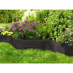 Die moderne Hausfrau Zahradní obrubník Ratan, černý, 360 cm