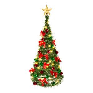 Umelý vianočný stromček Pop-up, zeleno / červený, 90 cm