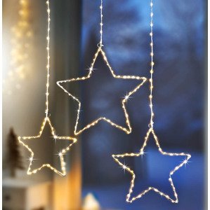 Weltbild LED Závěsná dekorace Hvězdy, sada 3 ks