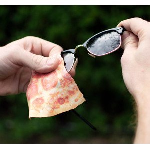 Utierka na brýle z mikrovlákna Pizza