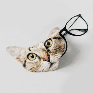 Utierka na brýle z mikrovlákna Mačka