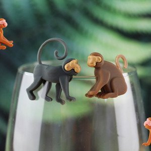 Značky na poháre Opice