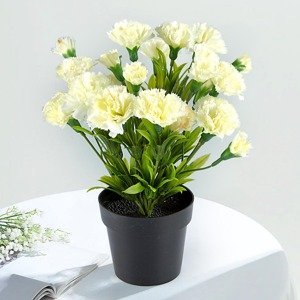 Umelá kvetina Karafiát, biely