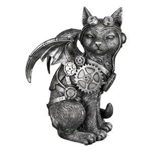 Soška Steampunk Mačka s krídlami