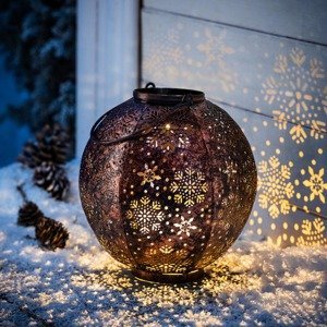 Dekoratívna LED lucerna Snehová vločka