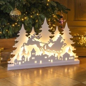 Haushalt international LED Dřevěná dekorace Vánoční čas