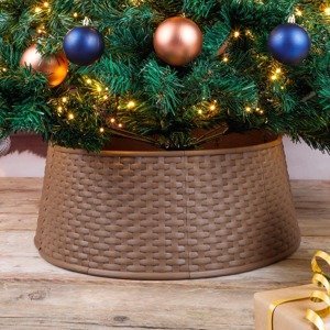 Haushalt international Kryt stojanu na vánoční stromek, hnědý