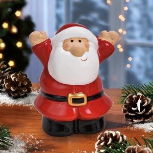 G. Wurm Keramická figurka Santa (ruce nahoře)