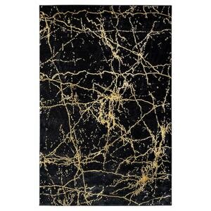 Kusový koberec Elite 4355 black/gold 80x150 cm