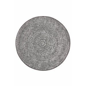 Kusový koberec Northrugs Forest 103997 Light grey Ø 160 cm