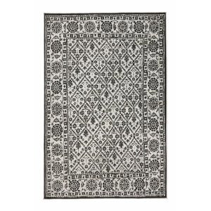 Kusový koberec Northrugs Twin 103113 Black Cream 80x250 cm