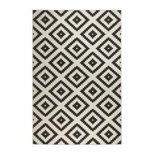 Kusový koberec Northrugs Twin 103129 Black Cream 80x150 cm