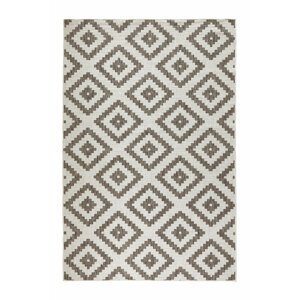 Kusový koberec Northrugs Twin 103133 Brown Cream 80x250 cm